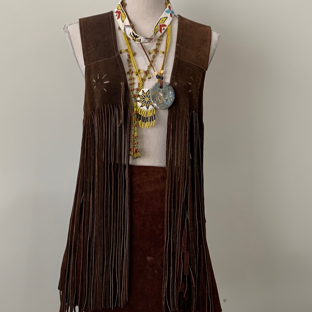 Women’s leather Indian costume